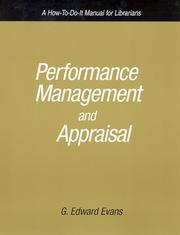 Cover of: Performance management and appraisal: a how-to-do-it manual for librarians