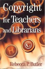 Cover of: Copyright for teachers and librarians