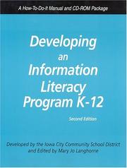 Developing an Information Literacy Curriculum by Iowa) Iowa City Community School District (Iowa City