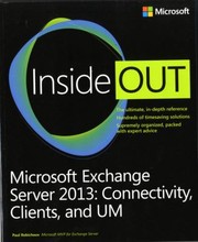 Cover of: Microsoft Exchange Server 2013 Inside Out
            
                Inside Out