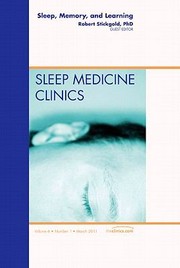 Cover of: Sleep Memory And Learning