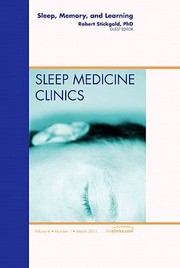 Cover of: Sleep Memory And Learning by 