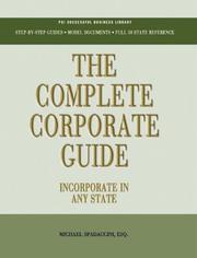 Cover of: The Complete Corporate Guide: Incorporate in Any State (Psi Successful Business Library)