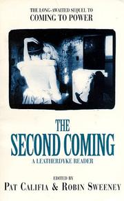 Cover of: The second coming by edited by Pat Califia and Robin Sweeney.