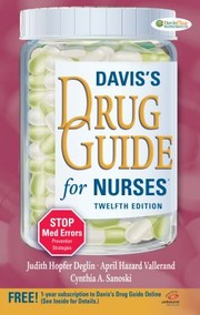 Cover of: Daviss Drug Guide for Nurses With Access Code
            
                Daviss Drug Guide for Nurses