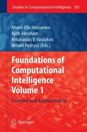 Cover of: Foundations Of Computational Intelligence