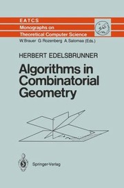 Cover of: Algorithms In Combinatorial Geometry