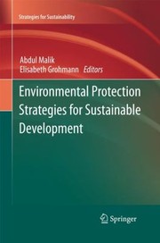 Cover of: Environmental Protection Strategies For Sustainable Development by 