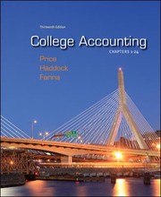 Cover of: College Accounting Chapters 124