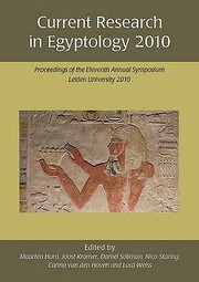 Cover of: Current Research in Egyptology 2010