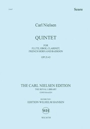 Cover of: Quintet For Flute Oboe Clarinet French Horn And Bassoon Opus 43