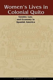 Cover of: Womens Lives In Colonial Quito Gender Law And Economy In Spanish America