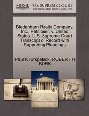 Cover of: Biedenharn Realty Company Inc Petitioner by 