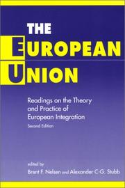 Cover of: The European Union by edited by Brent F. Nelsen, Alexander C-G. Stubb.
