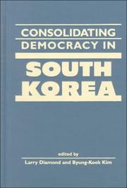Cover of: Consolidating Democracy in South Korea by 