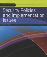 Cover of: Security Policies And Implementation Issues