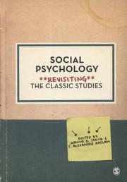 Cover of: Social Psychology Revisiting The Classic Studies by 