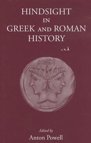 Cover of: Hindsight In Greek And Roman History