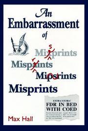 An embarrassment of misprints by Max Hall