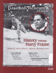 Cover of: The Baseball Research Journal Brj Volume 37