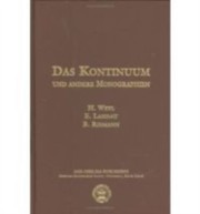 Cover of: Das Kontinuum Und Andere Monographien
