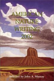 Cover of: American Nature Writing by John A. Murray