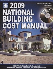 Cover of: 2009 National Building Cost Manual