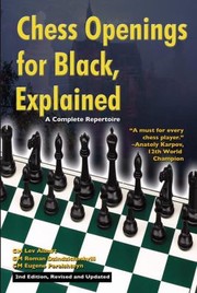 Cover of: Chess Openings For Black Explained A Complete Repertoire by 