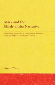 Cover of: Mark and the ElijahElisha Narrative