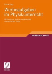 Werbeaufgaben Im Physikunterricht by Patrik Vogt