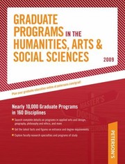 Cover of: Petersons Graduate Programs In The Humanities Arts Social Sciences