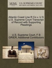 Cover of: Atlantic Coast Line R Co