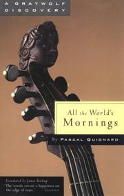 Cover of: All the world's mornings: a novel