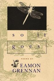 Cover of: So it goes: poems