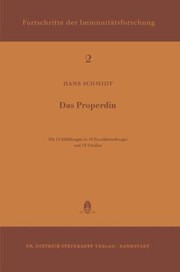 Cover of: Das Properdin
            
                Immunology Reports and Reviews