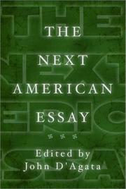 Cover of: The next American essay by edited by John D'Agata.
