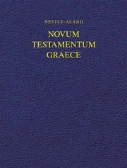 Cover of: Novum Testamentum Graece