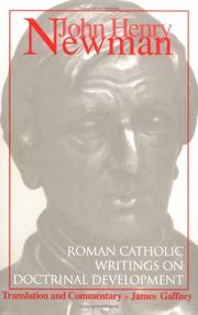 Cover of: John Henry Newman: Roman Catholic Writings on Doctrinal Development
