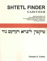 Shtetl finder by Chester G. Cohen