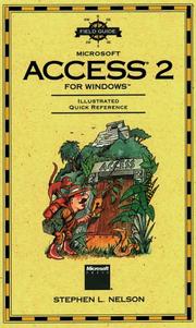 Cover of: Field guide to Microsoft Access 2 by Stephen L. Nelson