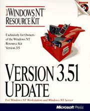 Cover of: Microsoft Windows Nt Resource Kit: For Windows Nt Workstation and Windows Nt Server Version 3.51