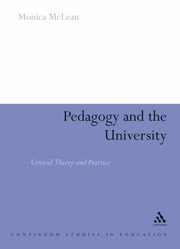 Cover of: Pedagogy And The University Critical Theory And Practice
