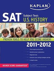 Cover of: Kaplan SAT Subject Test
            
                Kaplan SAT Subject Tests US History