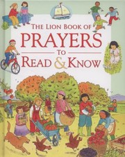 Cover of: The Lion Book Of Prayers To Read Know