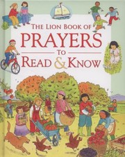 Cover of: The Lion Book Of Prayers To Read Know by 