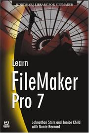 Cover of: Learn FileMaker Pro 7 (Wordware Library for FileMaker) by Jonathan Stars