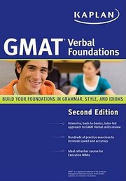 Cover of: Gmat Verbal Foundations by Staff of Kaplan Test Prep and Admissions