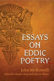 Cover of: Essays On Eddic Poetry by 