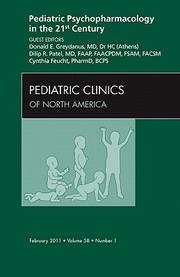 Cover of: Pediatric Psychopharmacology In The 21st Century