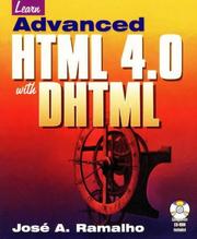 Learn advanced HTML 4.0 with DHTML by José A. Ramalho